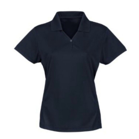 Tri-Mountain Tops - Womens XL 3XL Golf Shirt Blue Polo Tennis Plus Size Women Activewear Sports Top